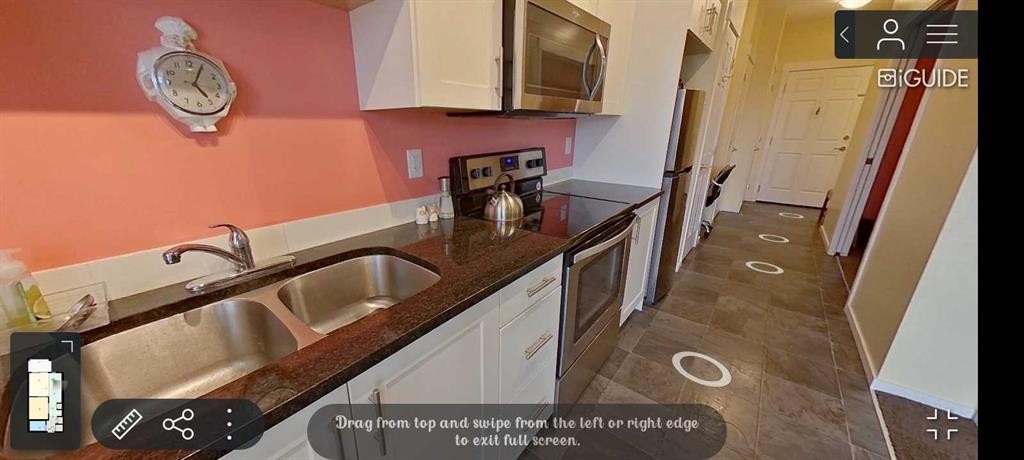 2305-215 Legacy Boulevard Se, Calgary, AB - Indoor Photo Showing Kitchen With Double Sink