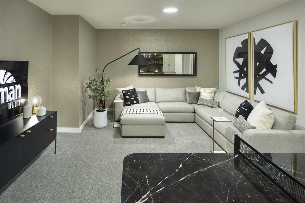 131 Wolf Creek Rise Se, Calgary, AB - Indoor Photo Showing Living Room