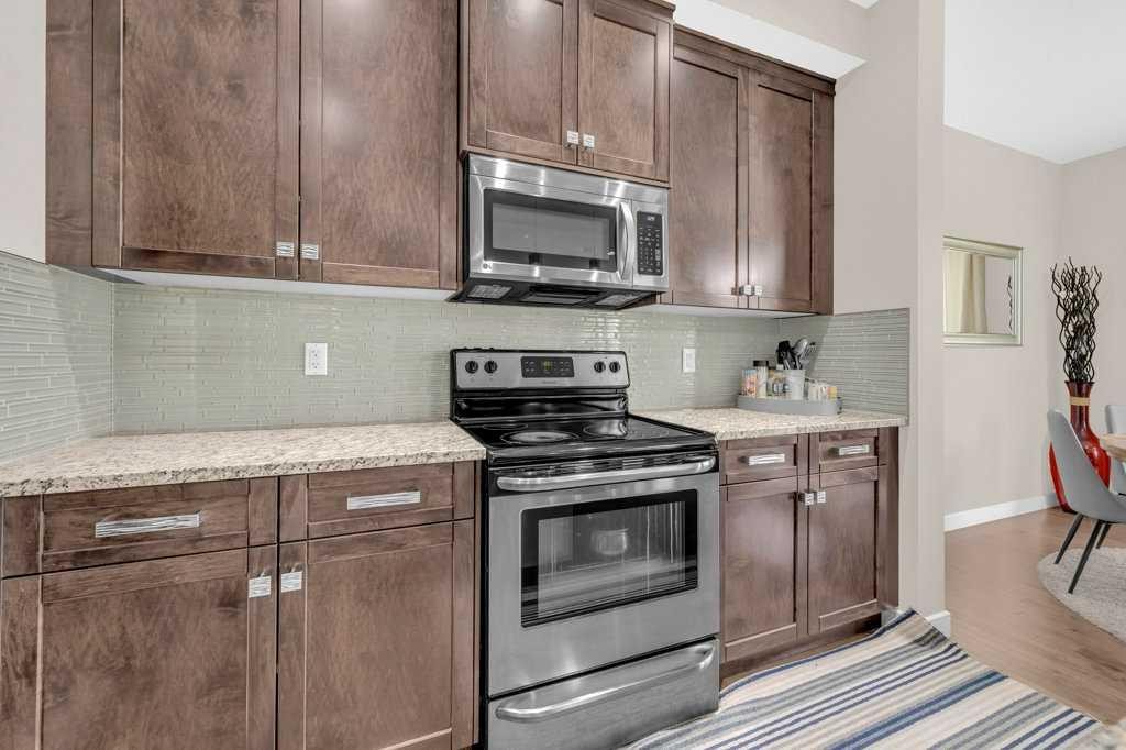 54 Redstone Mews Ne, Calgary, AB - Indoor Photo Showing Kitchen With Stainless Steel Kitchen With Upgraded Kitchen
