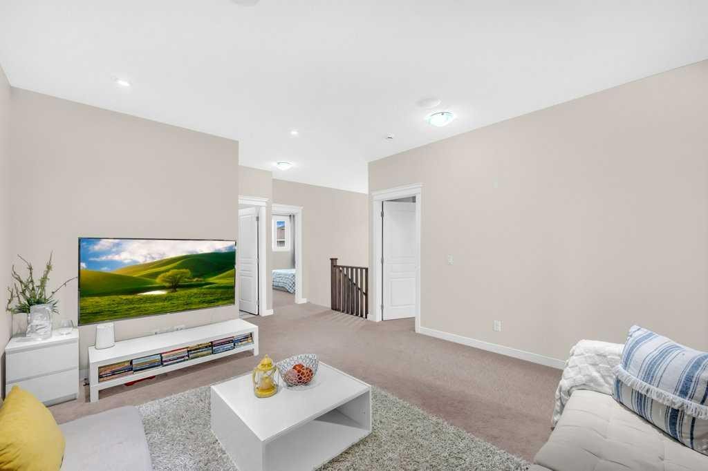 54 Redstone Mews Ne, Calgary, AB - Indoor Photo Showing Living Room