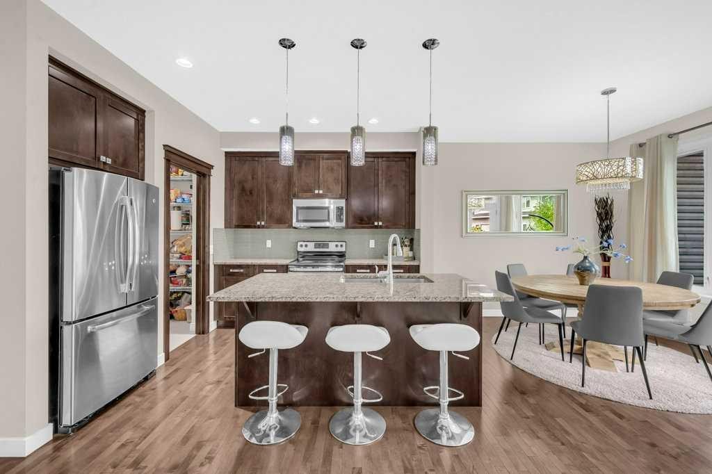 54 Redstone Mews Ne, Calgary, AB - Indoor Photo Showing Kitchen With Stainless Steel Kitchen With Upgraded Kitchen