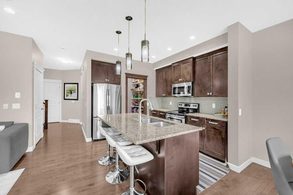 54 Redstone Mews Ne, Calgary, AB - Indoor Photo Showing Kitchen With Stainless Steel Kitchen With Double Sink With Upgraded Kitchen