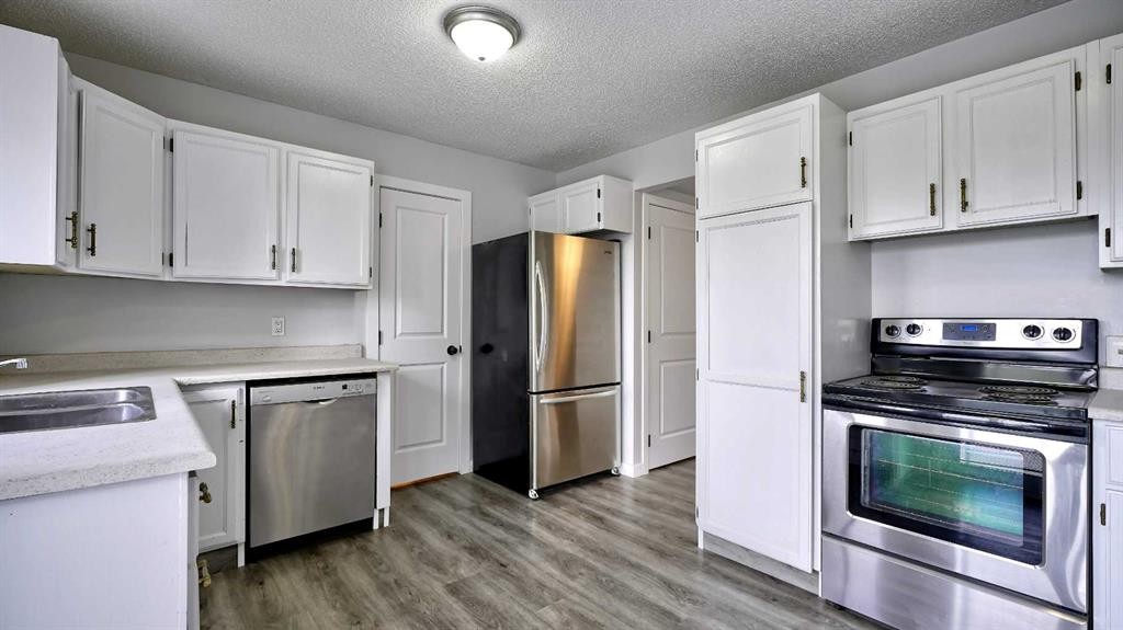 124 Riverbrook Way Se, Calgary, AB - Indoor Photo Showing Kitchen With Double Sink
