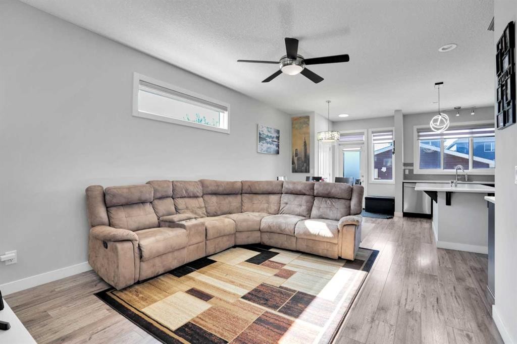 87 Redstone Boulevard Ne, Calgary, AB - Indoor Photo Showing Living Room