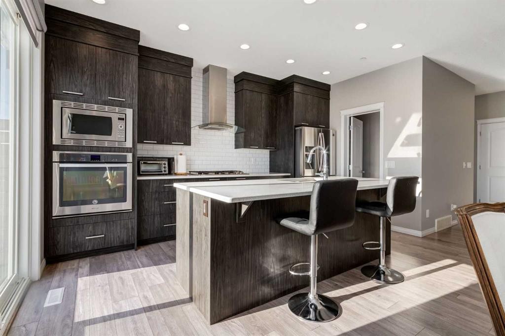 82 Howse Common Ne, Calgary, AB - Indoor Photo Showing Kitchen With Stainless Steel Kitchen With Upgraded Kitchen