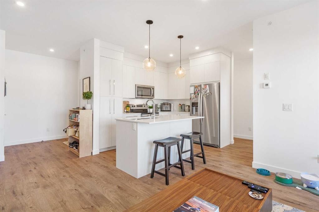 2415-681 Savanna Boulevard Ne, Calgary, AB - Indoor Photo Showing Kitchen With Upgraded Kitchen