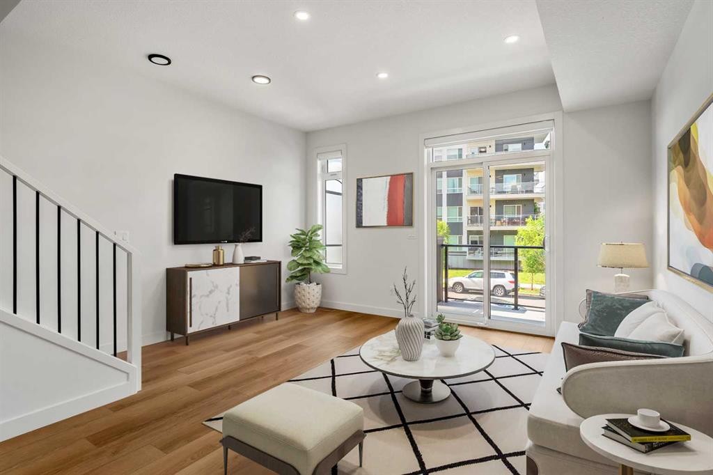 217 Seton Grove Se, Calgary, AB - Indoor Photo Showing Living Room