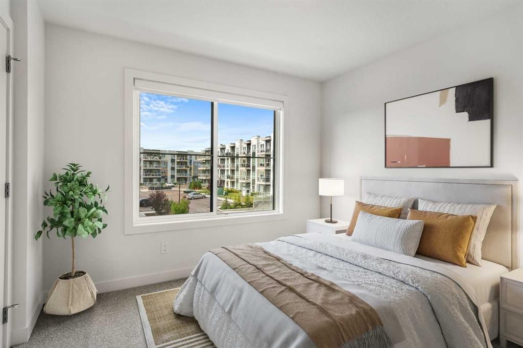 217 Seton Grove Se, Calgary, AB - Indoor Photo Showing Bedroom