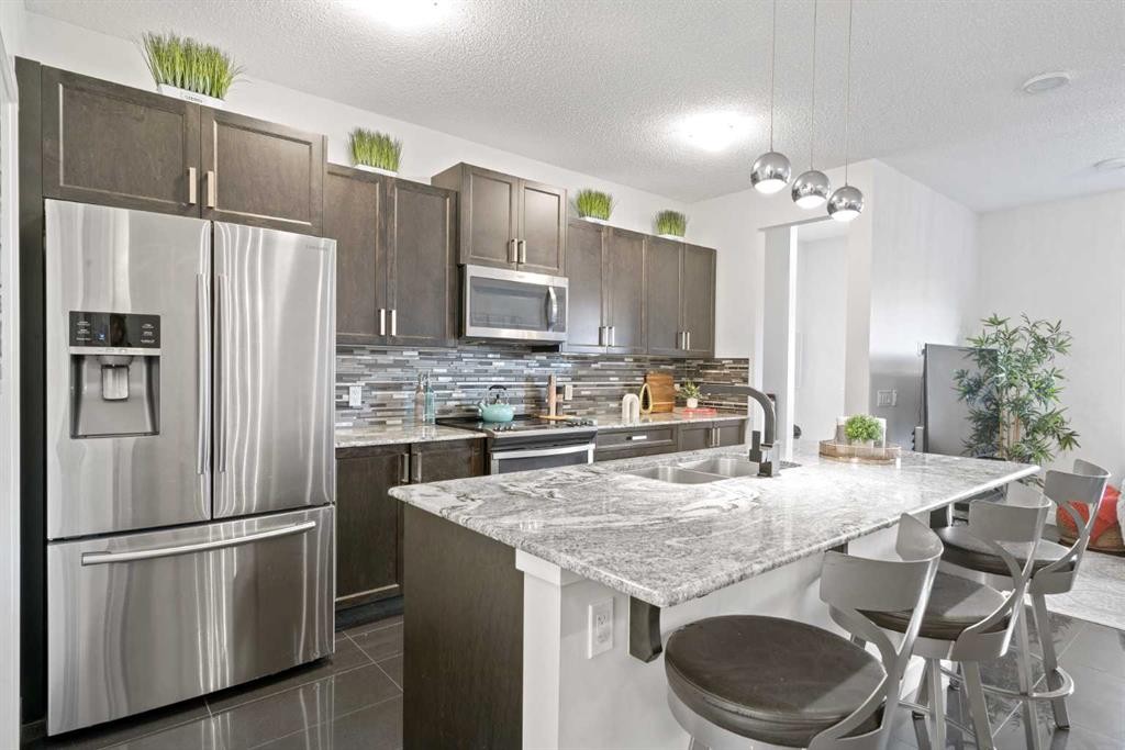 40 Cornerstone Avenue Ne, Calgary, AB - Indoor Photo Showing Kitchen With Double Sink With Upgraded Kitchen