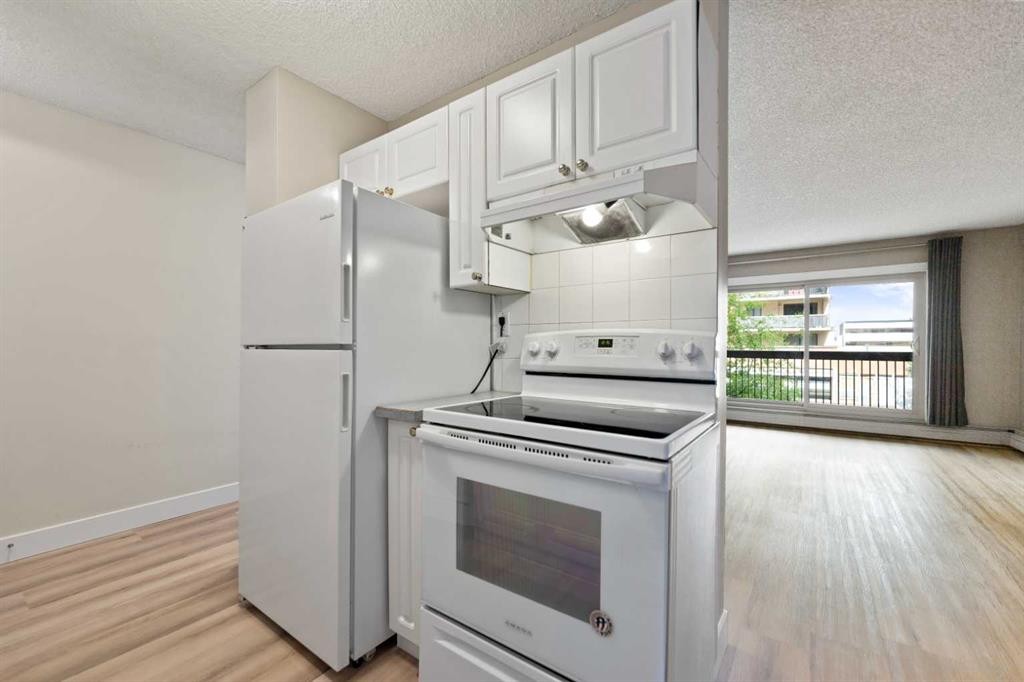 207-1335 12 Avenue Sw, Calgary, AB - Indoor Photo Showing Kitchen