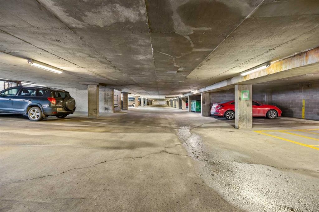 207-1335 12 Avenue Sw, Calgary, AB - Indoor Photo Showing Garage