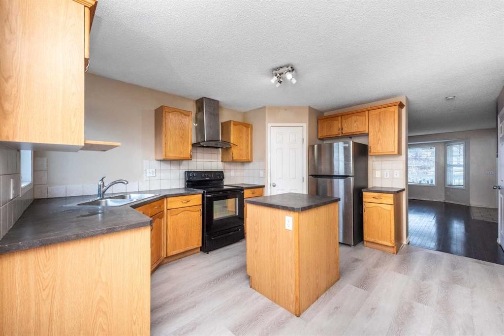 171 Tarawood Road Ne, Calgary, AB - Indoor Photo Showing Kitchen With Double Sink