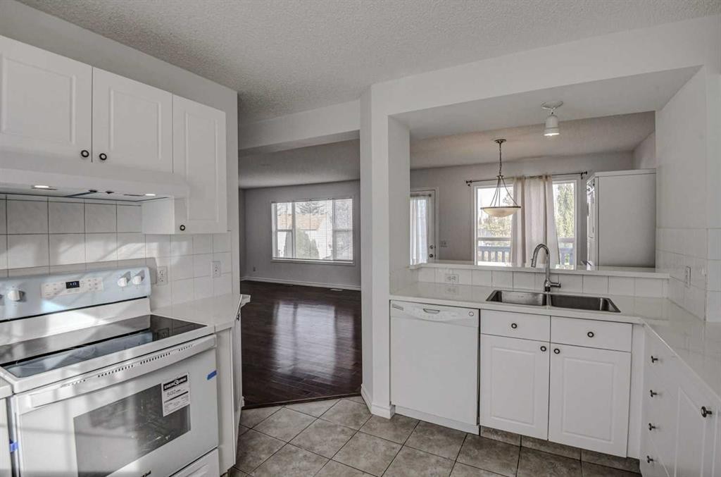 217 Somerside Close Sw, Calgary, AB - Indoor Photo Showing Kitchen With Double Sink