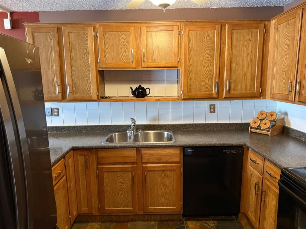203-234 5 Avenue Ne, Calgary, AB - Indoor Photo Showing Kitchen With Double Sink