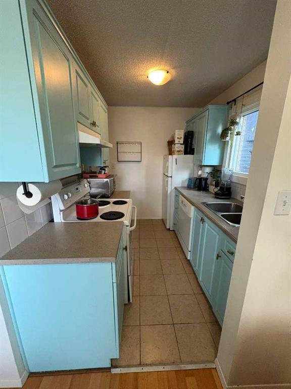 203-1625 11 Avenue Sw, Calgary, AB - Indoor Photo Showing Kitchen With Double Sink