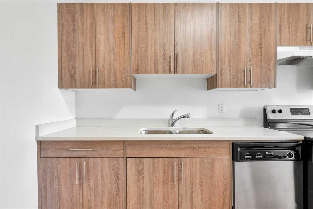 10831 5 Street Sw, Calgary, AB - Indoor Photo Showing Kitchen With Double Sink