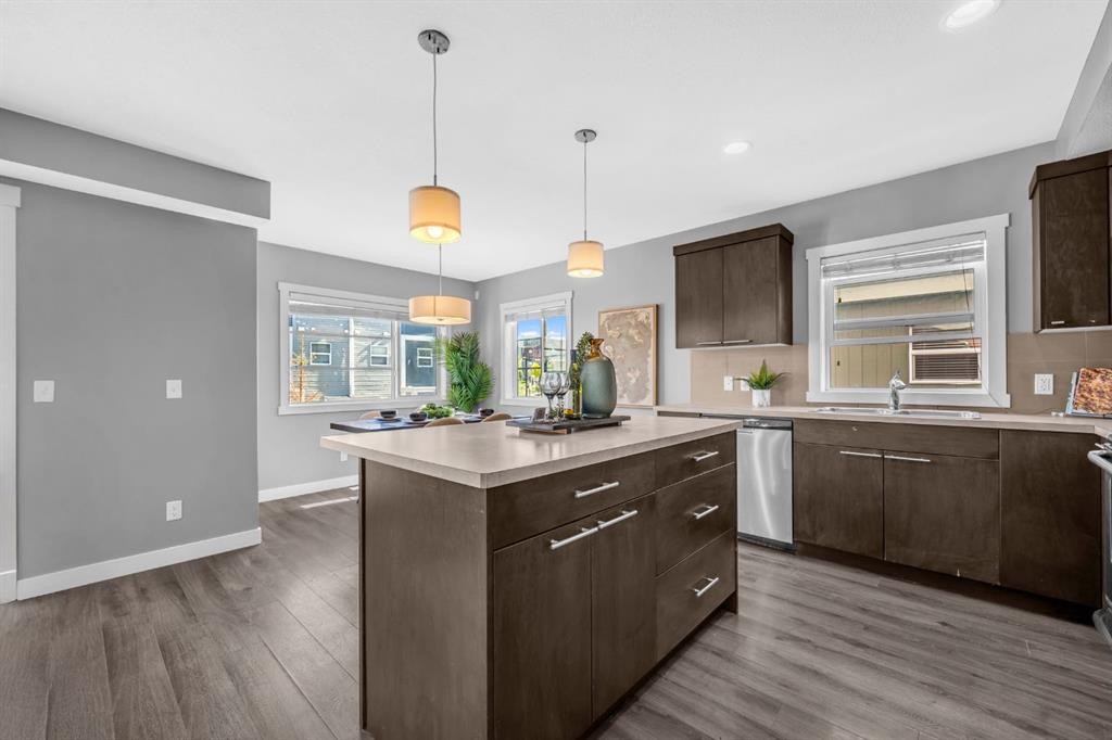 714 Redstone View Ne, Calgary, AB - Indoor Photo Showing Kitchen With Upgraded Kitchen