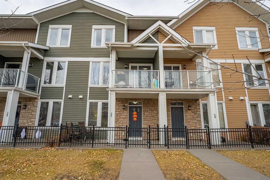 37 Auburn Bay Link Se, Calgary, AB - Outdoor With Balcony With Facade