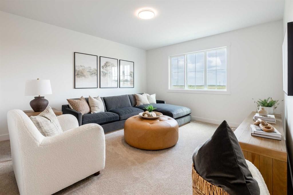 506 Ranch Green, Strathmore, AB - Indoor Photo Showing Living Room