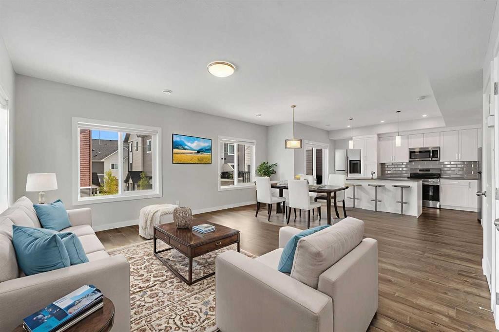 342 Canals Crossing Sw, Airdrie, AB - Indoor Photo Showing Living Room