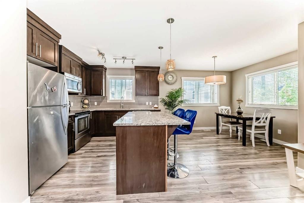 824 Skyview Ranch Grove Ne, Calgary, AB - Indoor Photo Showing Kitchen With Stainless Steel Kitchen With Upgraded Kitchen