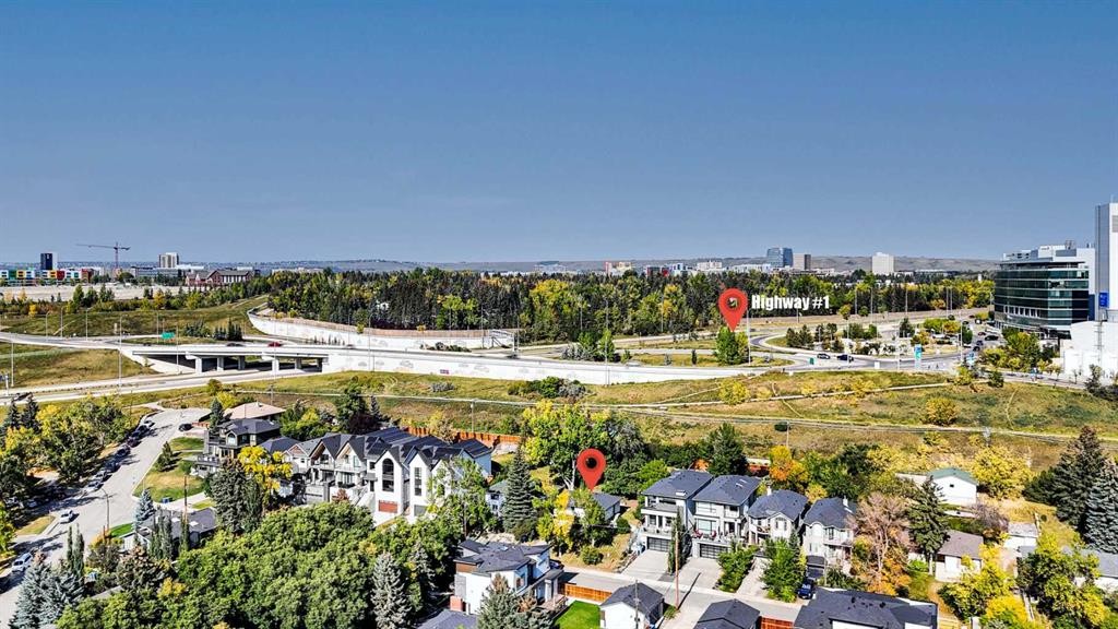 3652 8 Avenue Nw, Calgary, AB - Outdoor With View