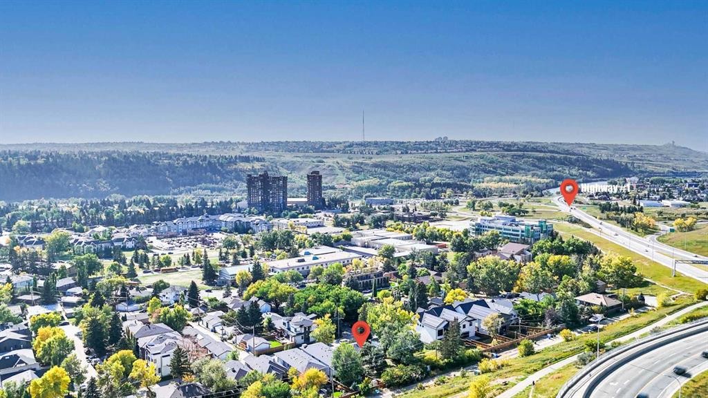 3652 8 Avenue Nw, Calgary, AB - Outdoor With View