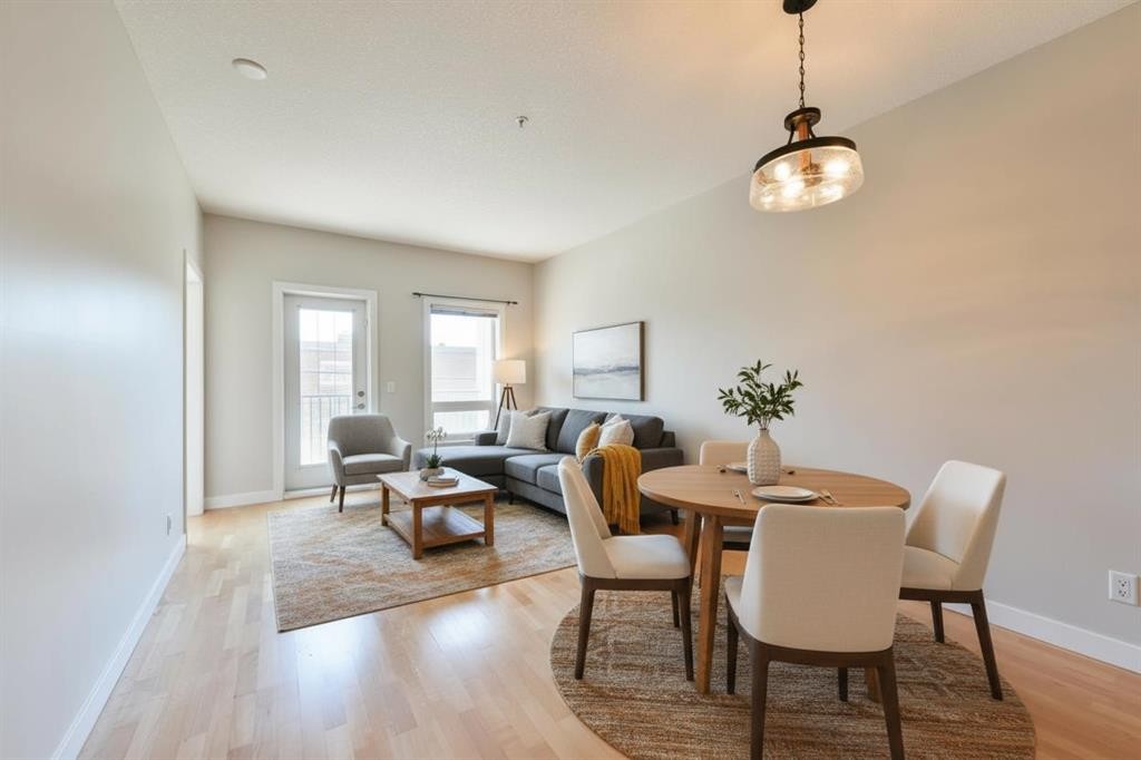 207-1108 15 Street Sw, Calgary, AB - Indoor Photo Showing Dining Room
