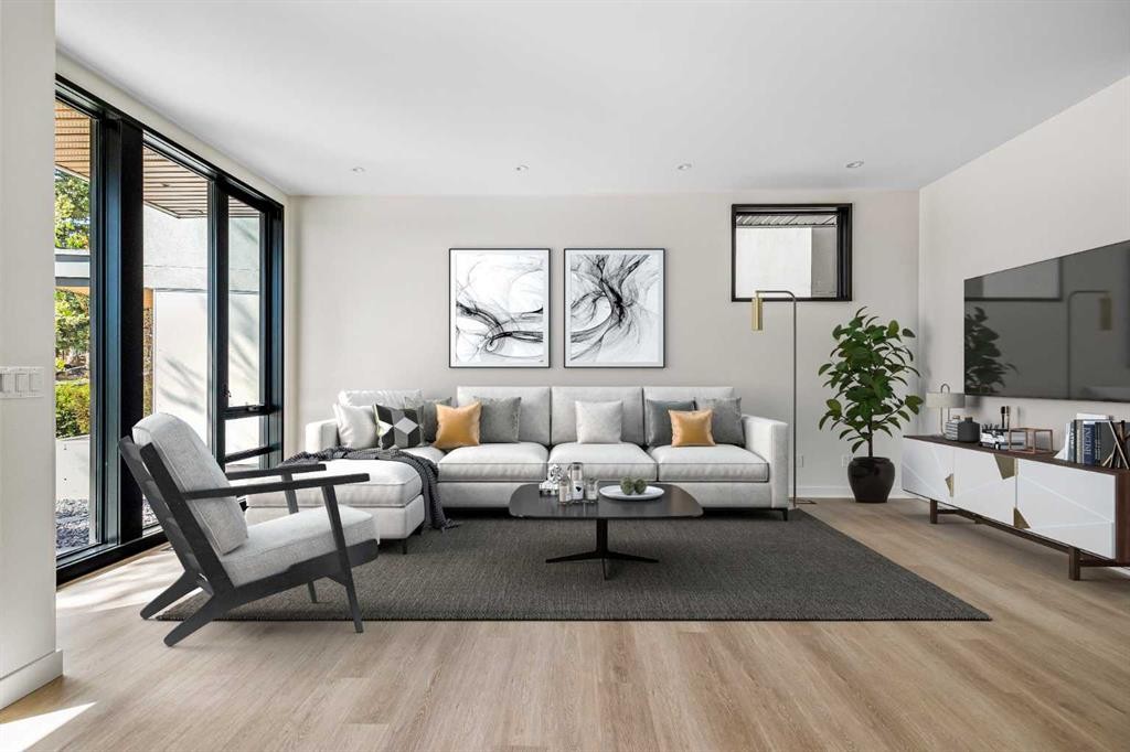 3C Willow Crescent Sw, Calgary, AB - Indoor Photo Showing Living Room