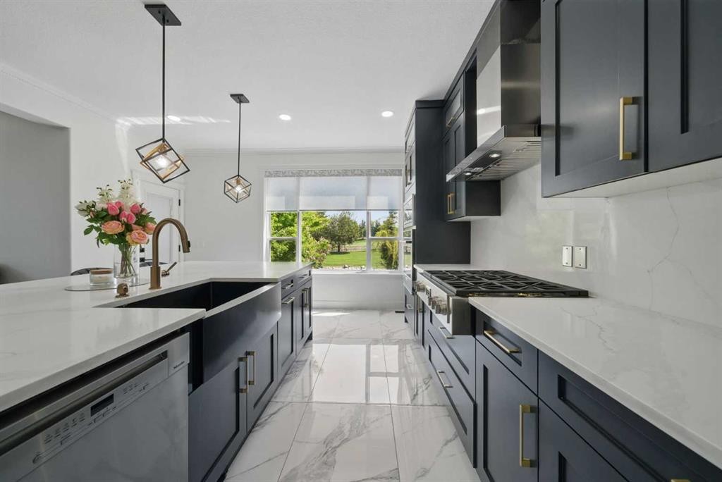 31 Lynx Meadows Court Nw, Calgary, AB - Indoor Photo Showing Kitchen With Upgraded Kitchen