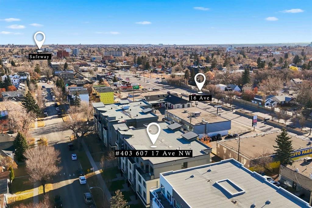 403-607 17 Avenue Nw, Calgary, AB - Outdoor With View