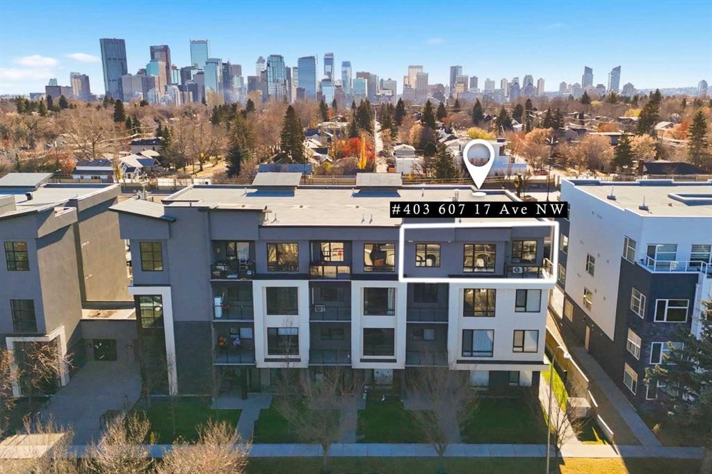403-607 17 Avenue Nw, Calgary, AB - Outdoor With View