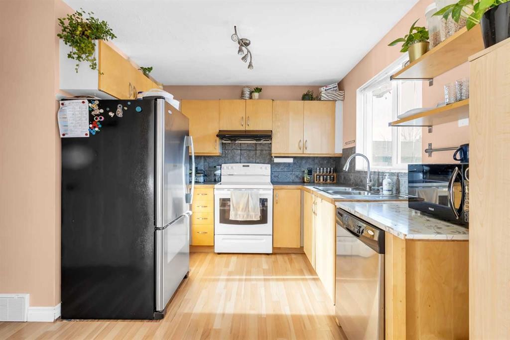 43 Martindale Court Ne, Calgary, AB - Indoor Photo Showing Kitchen With Double Sink