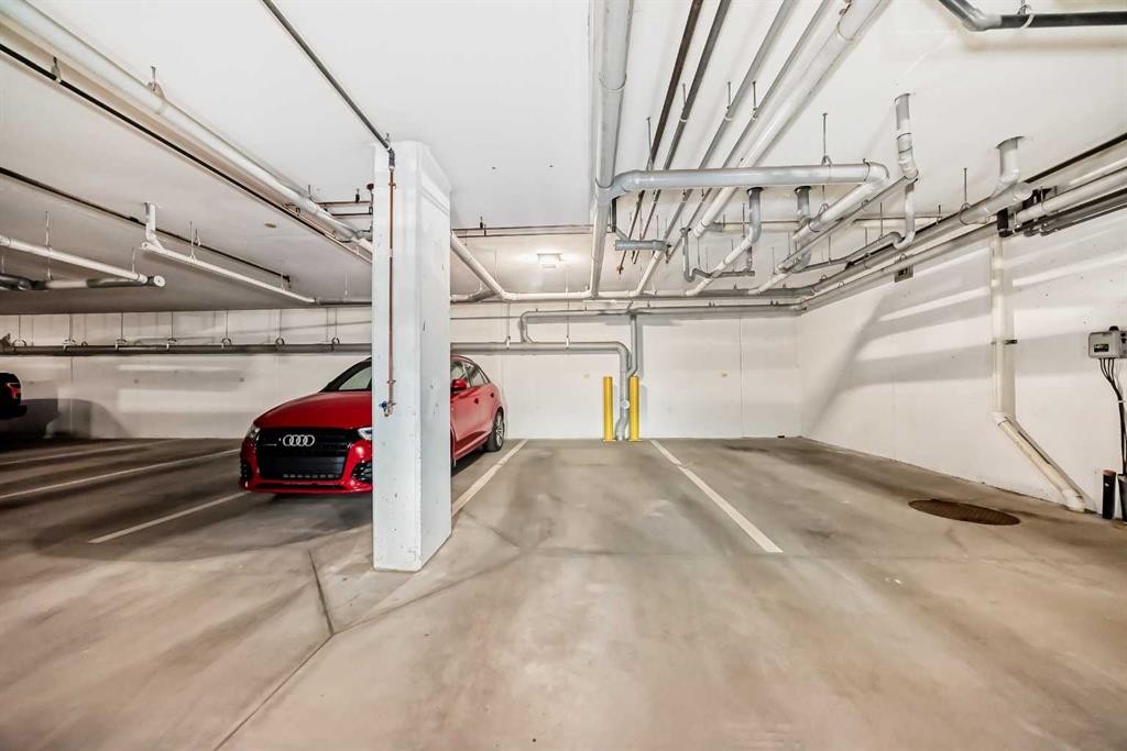 404-80 Carrington Plaza Nw, Calgary, AB - Indoor Photo Showing Garage