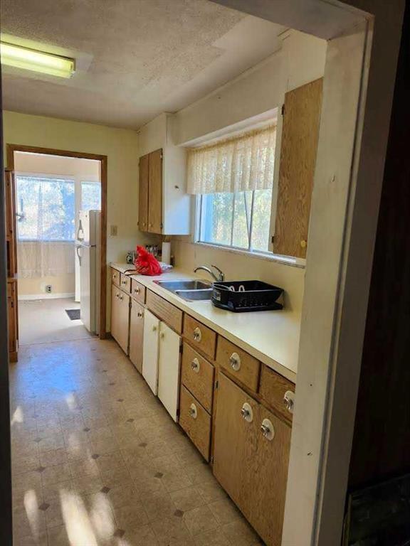 217 1 Street North, Lomond, AB - Indoor Photo Showing Kitchen With Double Sink