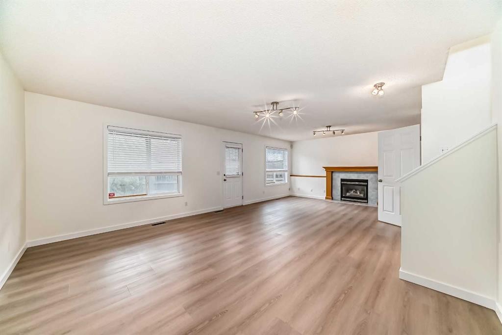 92 Martha'S Haven Gardens Ne, Calgary, AB - Indoor Photo Showing Living Room With Fireplace