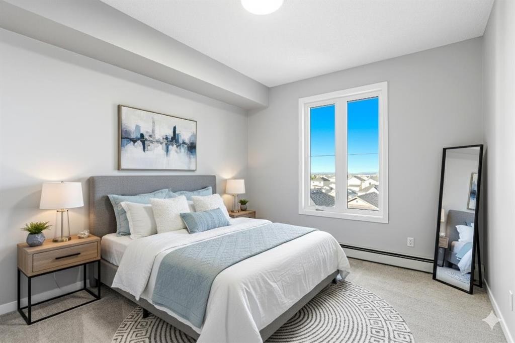 1414-1140 Taradale Drive Ne, Calgary, AB - Indoor Photo Showing Bedroom