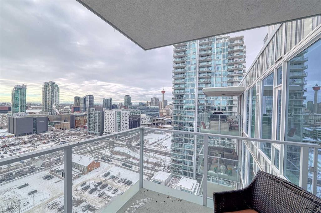 1903-519 Riverfront Avenue Se, Calgary, AB - Outdoor With Balcony