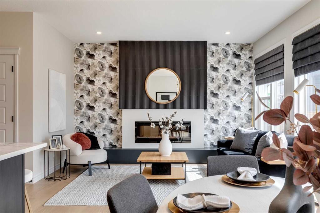 177 Mitchell Road Nw, Calgary, AB - Indoor With Fireplace