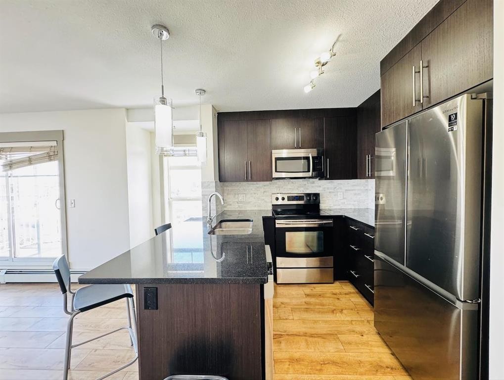 6406-155 Skyview Ranch Way Ne, Calgary, AB - Indoor Photo Showing Kitchen With Upgraded Kitchen