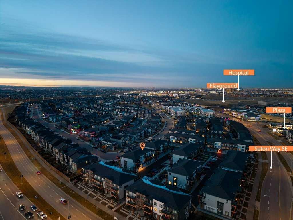 572 Seton Circle, Calgary, AB - Outdoor With View