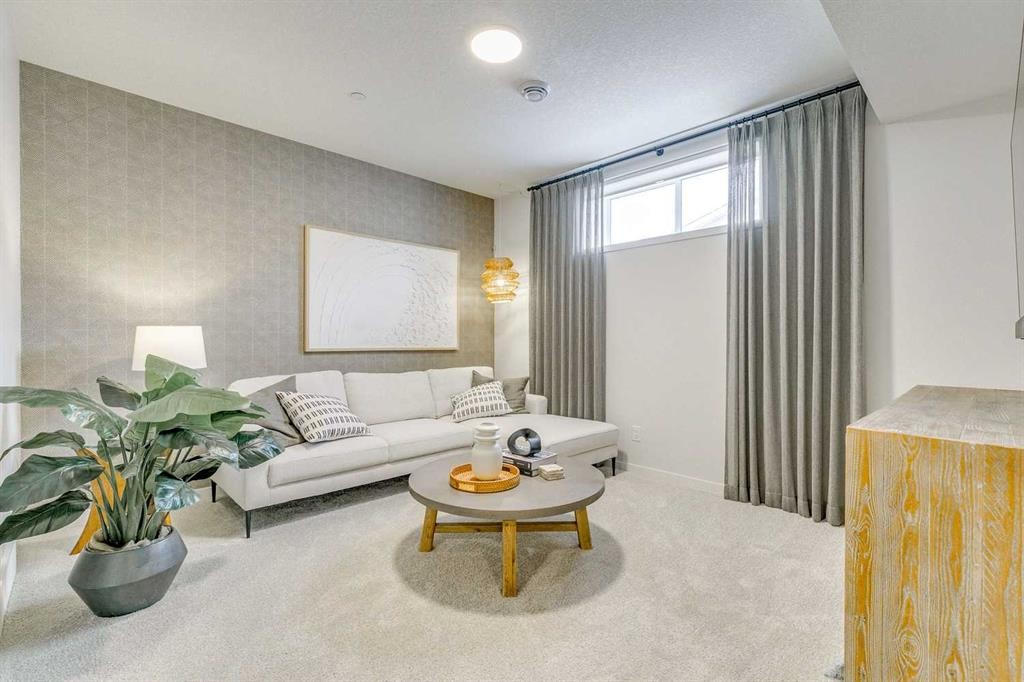 227 Lucas Common Nw, Calgary, AB - Indoor Photo Showing Living Room