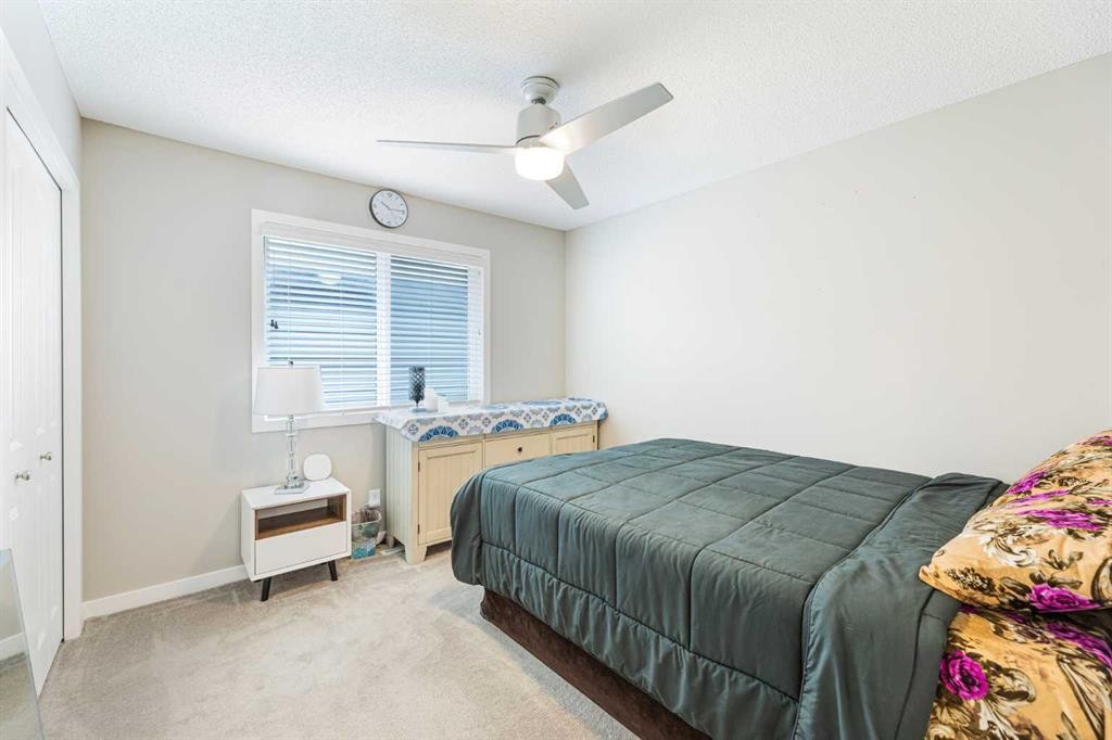 25 Cornerstone Manor Ne, Calgary, AB - Indoor Photo Showing Bedroom