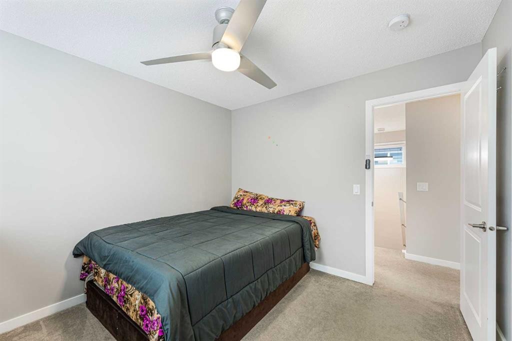 25 Cornerstone Manor Ne, Calgary, AB - Indoor Photo Showing Bedroom