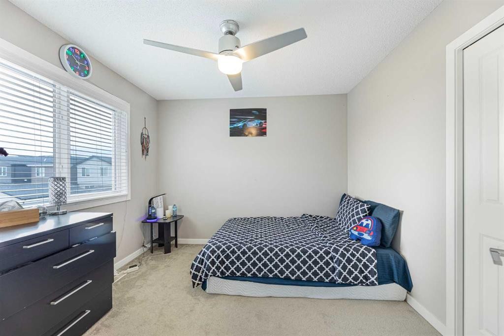 25 Cornerstone Manor Ne, Calgary, AB - Indoor Photo Showing Bedroom