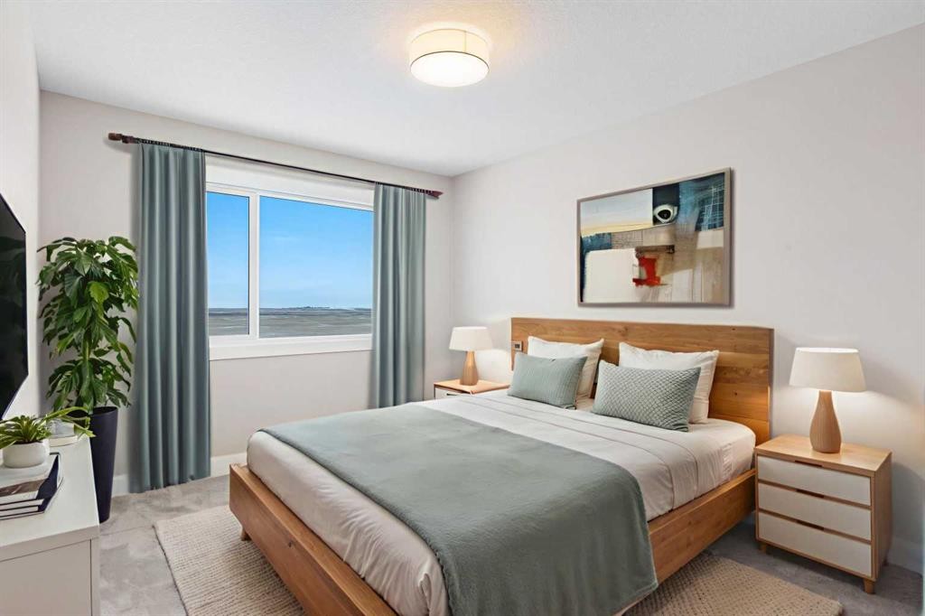 60 Bridges Drive, Langdon, AB - Indoor Photo Showing Bedroom
