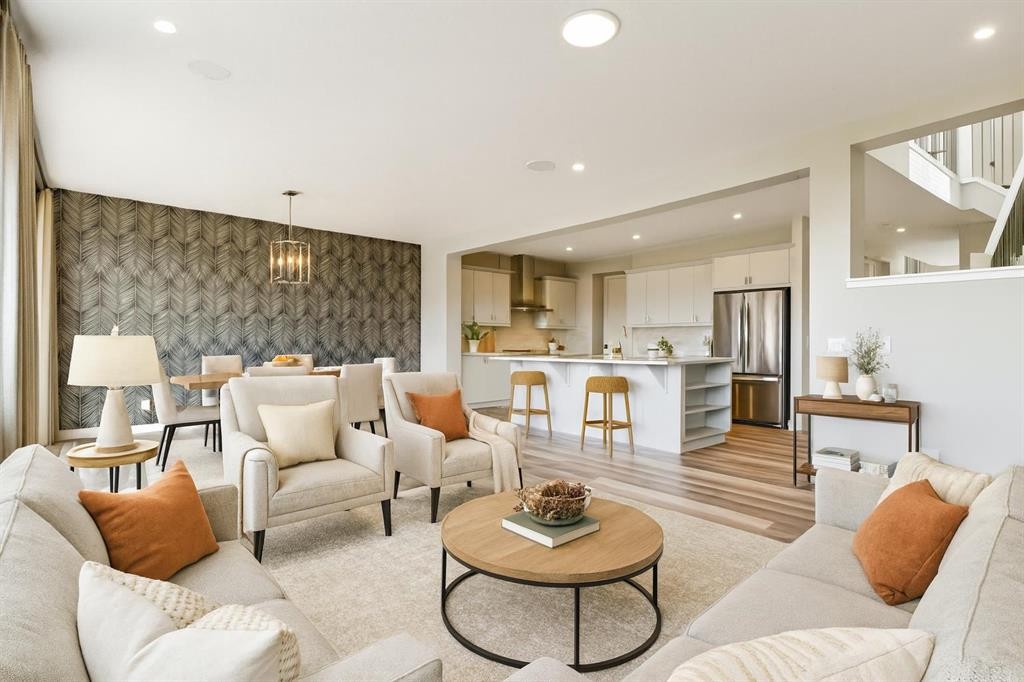 99 Precedence Hill, Cochrane, AB - Indoor Photo Showing Living Room