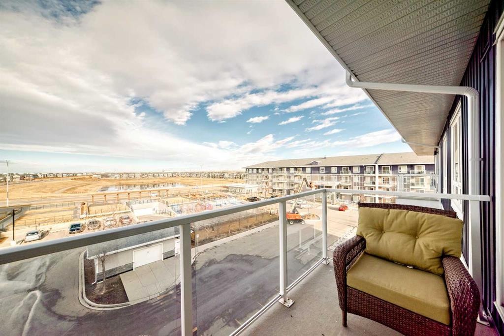 1406-76 Cornerstone Passage Ne, Calgary, AB - Outdoor With Balcony With View