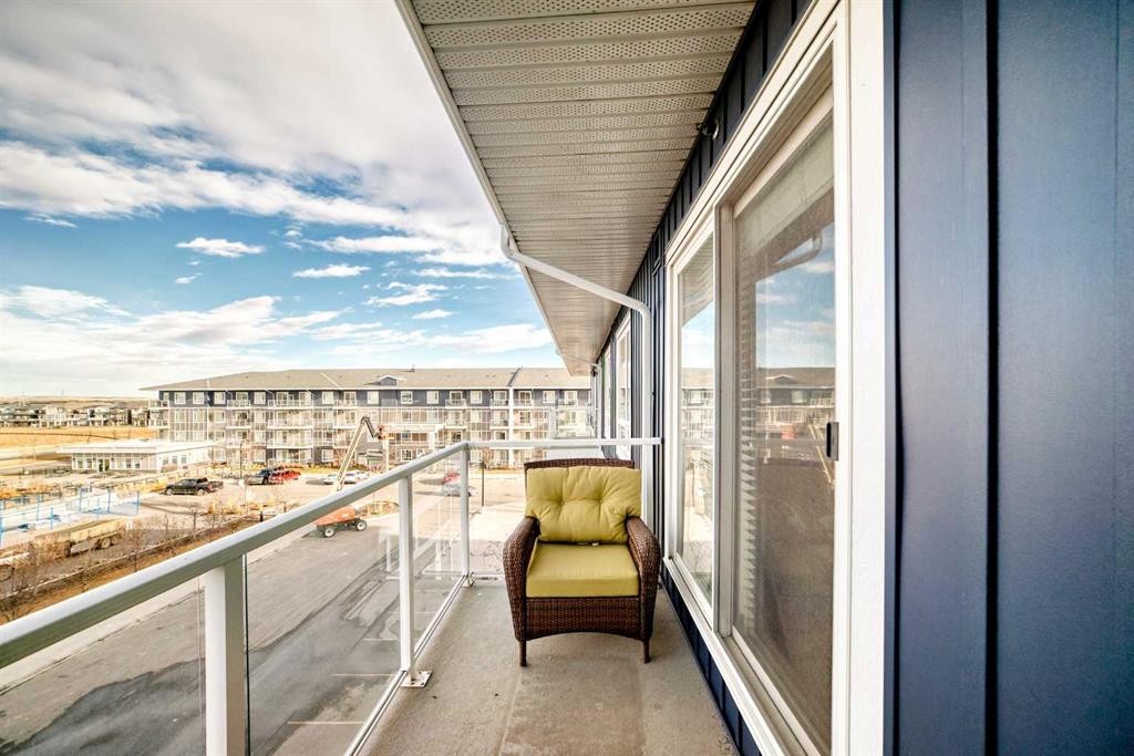 1406-76 Cornerstone Passage Ne, Calgary, AB - Outdoor With Balcony With View With Exterior