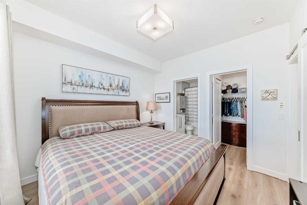 1406-76 Cornerstone Passage Ne, Calgary, AB - Indoor Photo Showing Bedroom